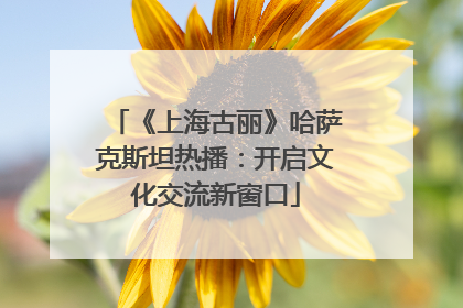 《上海古丽》哈萨克斯坦热播：开启文化交流新窗口