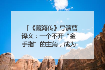 《藏海传》导演曹译文：一个不开“金手指”的主角，成为苍生守护者