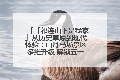 「祁连山下是我家」从历史草原到现代体验：山丹马场景区多维升级 解锁五一文旅新玩法