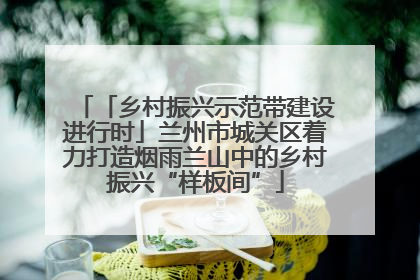 「乡村振兴示范带建设进行时」兰州市城关区着力打造烟雨兰山中的乡村振兴“样板间”
