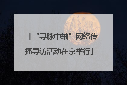 “寻脉中轴”网络传播寻访活动在京举行