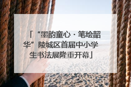 “墨韵童心・笔绘韶华”陵城区首届中小学生书法展隆重开幕