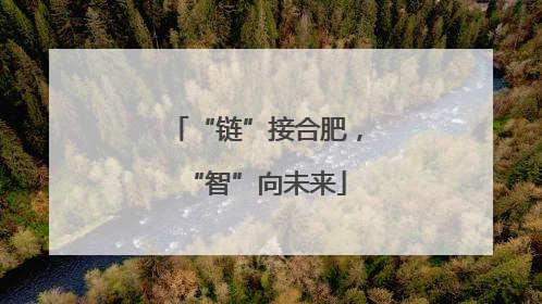 “链”接合肥，“智”向未来
