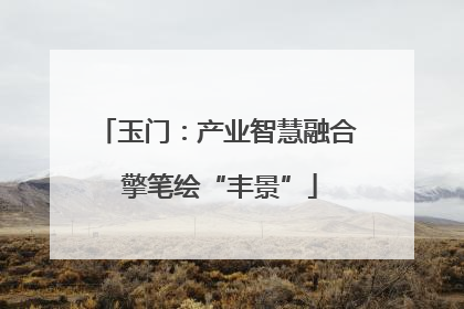 玉门：产业智慧融合 擎笔绘“丰景”