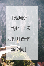现场评｜“链”上发力打开合作新空间