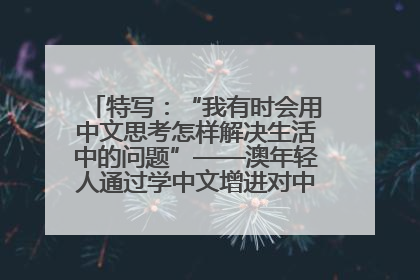 特写：“我有时会用中文思考怎样解决生活中的问题”——澳年轻人通过学中文增进对中华文化的理解
