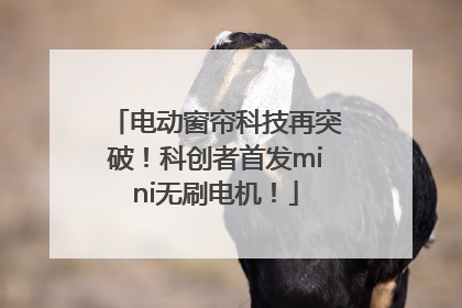 电动窗帘科技再突破！科创者首发mini无刷电机！