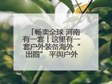 畅卖全球 河南有一套丨这里有一套户外装备海外“出圈” 平舆户外用品：让“休闲风”长红