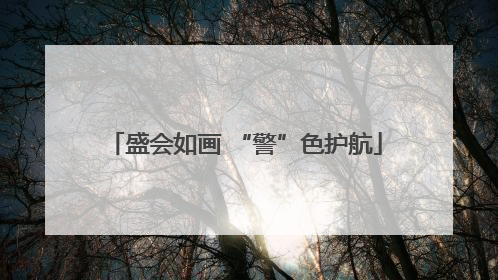 盛会如画 “警”色护航