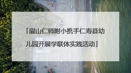 眉山仁师附小携手仁寿县幼儿园开展学联体实践活动