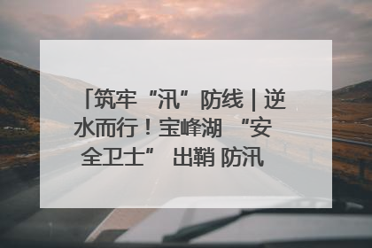 筑牢“汛”防线｜逆水而行！宝峰湖 “安全卫士” 出鞘 防汛应急再添硬核力量