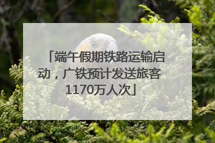 端午假期铁路运输启动，广铁预计发送旅客1170万人次