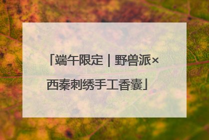 端午限定｜野兽派×西秦刺绣手工香囊