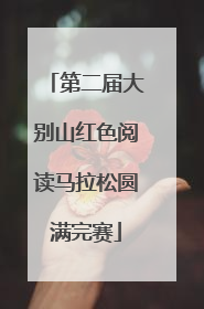 第二届大别山红色阅读马拉松圆满完赛
