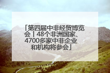 第四届中非经贸博览会丨48个非洲国家、4700多家中非企业和机构将参会