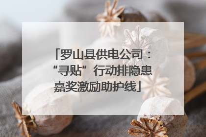 罗山县供电公司：“寻贴”行动排隐患 嘉奖激励助护线
