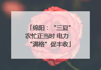绵阳：“三夏”农忙正当时 电力“满格”促丰收