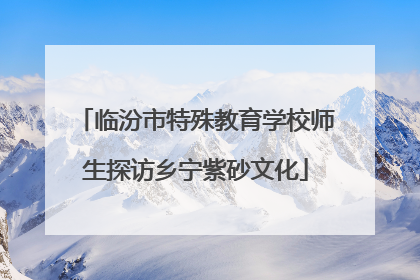 临汾市特殊教育学校师生探访乡宁紫砂文化