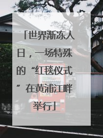 世界渐冻人日，一场特殊的“红毯仪式”在黄浦江畔举行