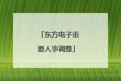 东方电子重要人事调整