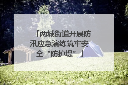 两城街道开展防汛应急演练筑牢安全“防护堤”