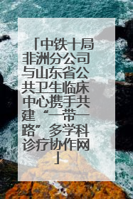中铁十局非洲分公司与山东省公共卫生临床中心携手共建“一带一路”多学科诊疗协作网