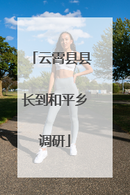 云霄县县长到和平乡调研