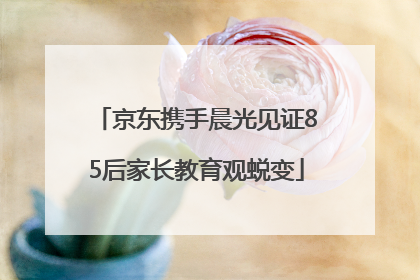 京东携手晨光见证85后家长教育观蜕变
