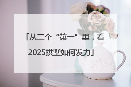 从三个“第一”里，看2025拱墅如何发力