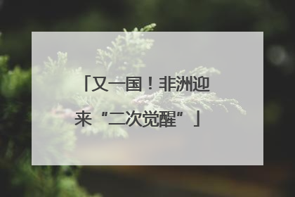 又一国！非洲迎来“二次觉醒”