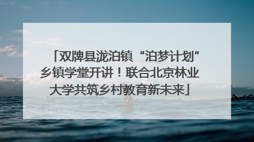 双牌县泷泊镇“泊梦计划”乡镇学堂开讲！联合北京林业大学共筑乡村教育新未来