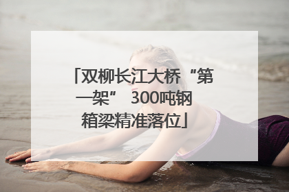 双柳长江大桥“第一架” 300吨钢箱梁精准落位
