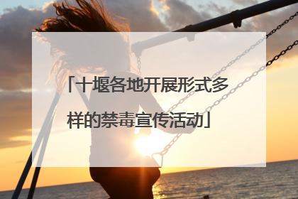 十堰各地开展形式多样的禁毒宣传活动