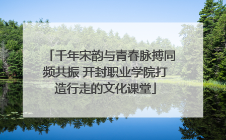 千年宋韵与青春脉搏同频共振 开封职业学院打造行走的文化课堂