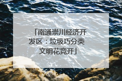 南通崇川经济开发区：垃圾巧分类 文明花竞开