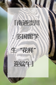 南通崇川：多国留学生“花样”迎端午