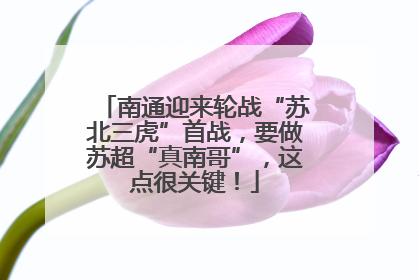 南通迎来轮战“苏北三虎”首战，要做苏超“真南哥”，这点很关键！