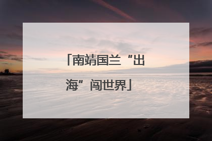 南靖国兰“出海”闯世界