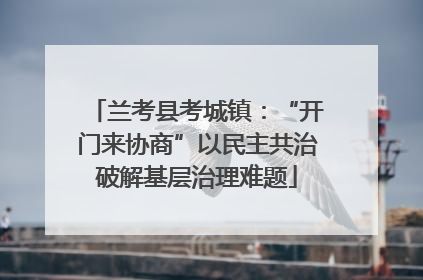 兰考县考城镇：“开门来协商”以民主共治破解基层治理难题