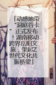 动感地带“洞庭谷卡”正式发布！湖南移动跨界岳阳文旅，架起Z世代文化共振桥梁