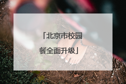 北京市校园餐全面升级