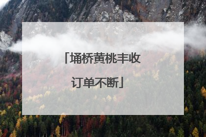 埇桥黄桃丰收 订单不断