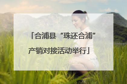 合浦县“珠还合浦”产销对接活动举行