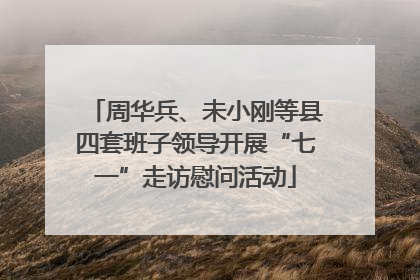 周华兵、未小刚等县四套班子领导开展“七一”走访慰问活动