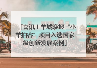 喜讯!羊城晚报“小羊拍客”项目入选国家级创新发展案例
