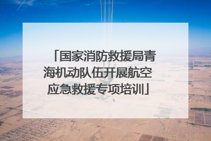 国家消防救援局青海机动队伍开展航空应急救援专项培训