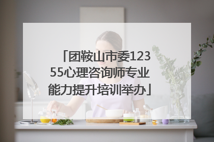 团鞍山市委12355心理咨询师专业能力提升培训举办