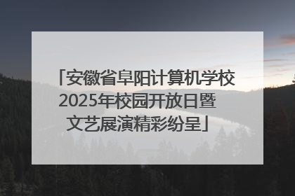 安徽省阜阳计算机学校2025年校园开放日暨文艺展演精彩纷呈