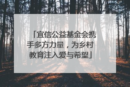 宜信公益基金会携手多方力量，为乡村教育注入爱与希望