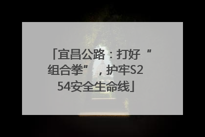 宜昌公路：打好“组合拳”，护牢S254安全生命线